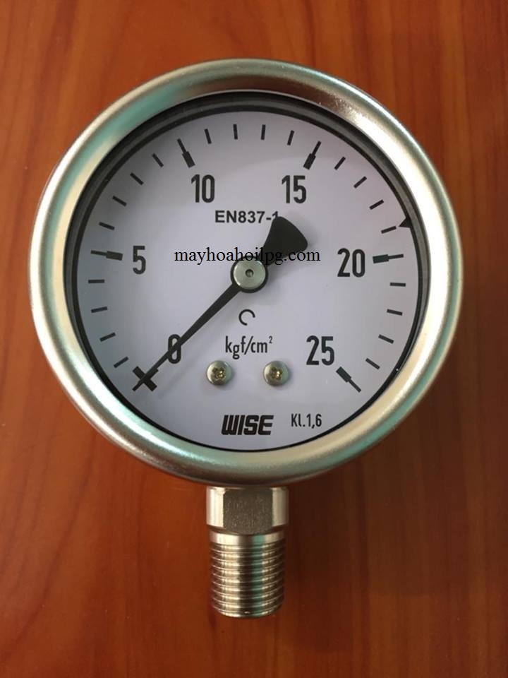 ĐỒNG HỒ ÁP SUẤT WISE 25 kgf/cm2